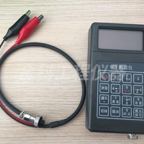 Steel Bar Stress Gauge Shaft Force Gauge Axial Force Meter Strain Gauge Frequency Meter 609 Frequency Reader