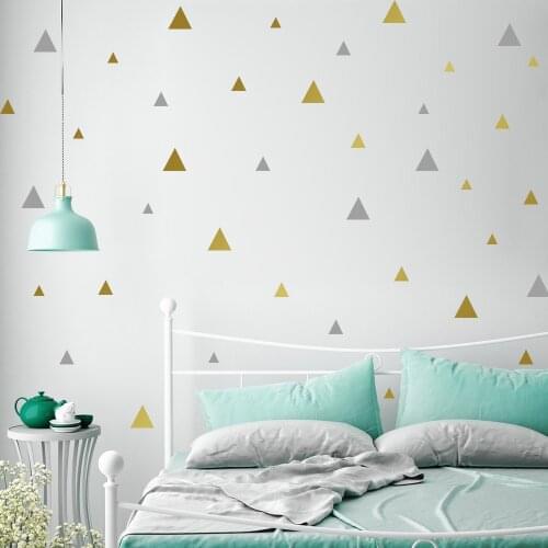 Nursery Baby Little Triangles Wall Sticker For Kids Room Home Decor Bedroom Kids Wall Sticker Bedroom Living Room Wall Decal