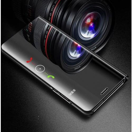 For Samsung Galaxy A6 A7 A8 A9 2018 J4 J6 S8 S9 Plus J8 A600 J2 Core A5 J3 J5 J7 Neo 2017 S7 Edge Mirror View Smart Flip Case