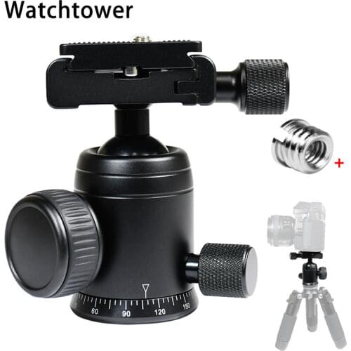 30mm Ball Diameter Tripod Head Ballhead Rotate 360 Degrees Camera Panorama Universal Monopod Mount Adapter For Arca Swiss Dslr