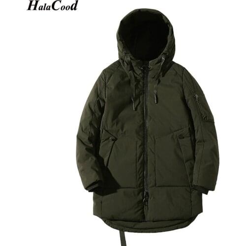 HALACOOD Brand New Male Quality Plus Size 4XL Army Green Winter Jacke Man Homme Cotton Mens Parka Mens Winter Jackets And Coats