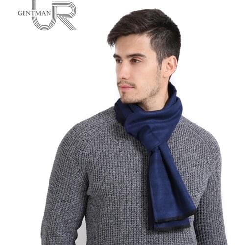 New Mens Cashmere Scarf Fashion Simple Solid Color Scarves 30cm * 180cm Winter Warm Smooth Scarf