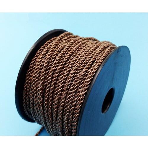 Brown 72 core 6N single crystal copper 4 strands compiled fever diy headphones upgrade wire diameter 2.8mm