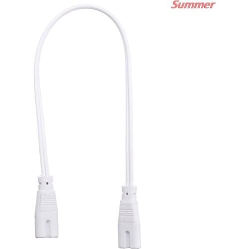 New 1/10pcs 30CM T4 T5 T8 Tube Connector Cable Cord Bar Light Grow Lamp Fluorescent LED Lamp Lighting Connecting Double-end Wire