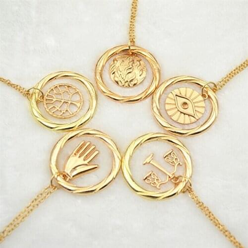 Divergent Necklace Life Tree Eye of Providence Hand Balance Dauntless Candor Erudite Amity Abnegation Pendant Jewelry Wholesale