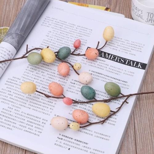 Easter Egg Tree Decor Creative Branch With Painting Eggs Plastic Spring Party Supplies