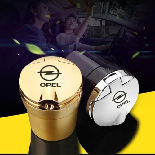 Led Lights Car Ashtray With Creative Cover Personality Case Multi-function Interior Car Accessories For opel insignia astra j