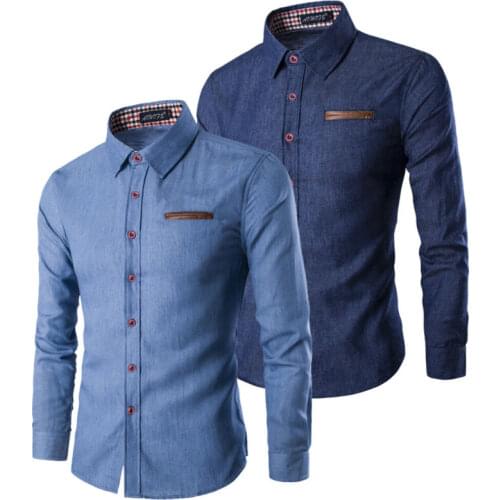 Мужские джинсовые рубашки Pybcvrrd China At AliExpress