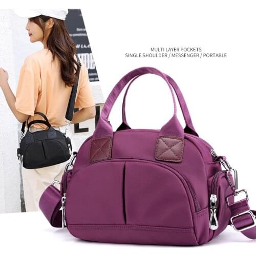 New Fashion Women Shoulder Bag Female Solid Color Nylon Crossbody Bags Designer Ladies Messenger Waterproof High Capacity Bags