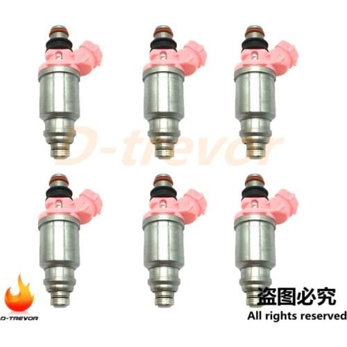 6Pcs Fuel Injector 23250-74080 for Toyota 1993-1997 Land Cruiser Lexus 1996-1997 LX450 4.5L