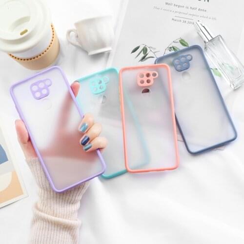 Shockproof Camera Protection Case For Xiaomi Redmi Note 10 9 7 8 Pro 9s 10s 9A 9C 9T 8A Cover Silicone Matte Note10 Pro 10ProMax