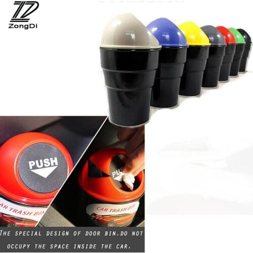 ZD 1Pcs Car trash storage box Organizer for VW Polo Jetta Toyota Corolla Mercedes W203 Saab Renault Dacia Duster Accessories