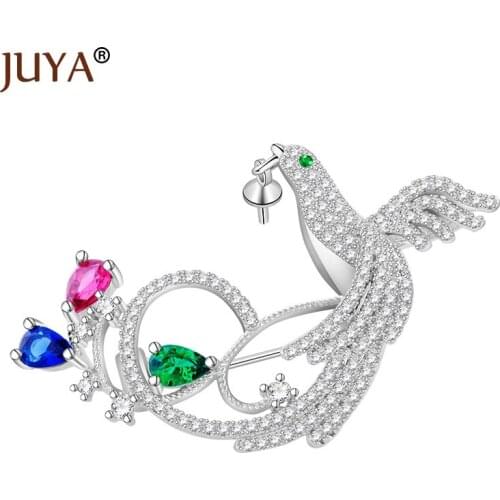 Crystal CZ Rhinestone Phoenix Brooches for Women Classic Fashion Bird Pins and Brooches Wedding Party Gift Clothes Accessories