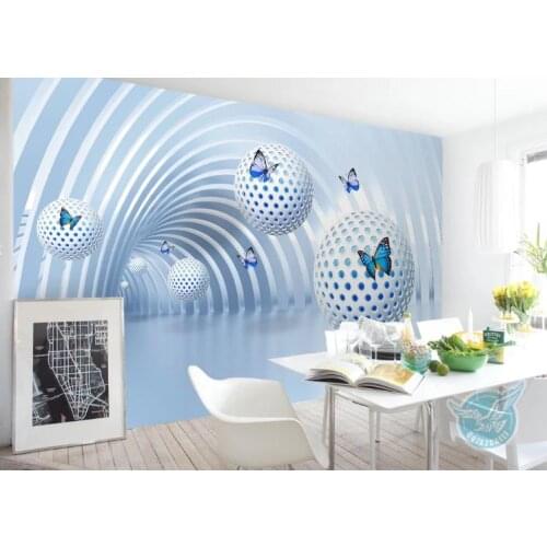3d Wallpaper Custom Photo Mural Three-dimensional spherical building room decoration painting 3d murals wallpaper for walls