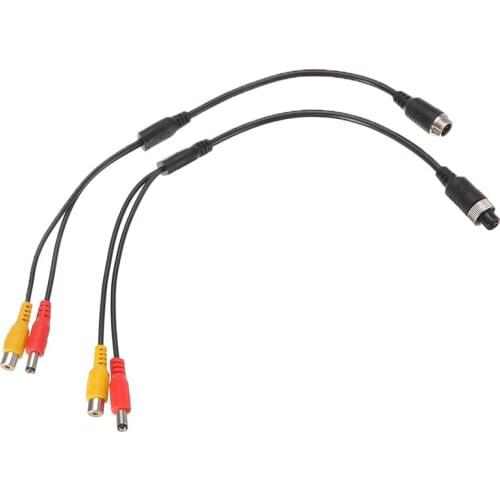 4Pin Aviation Head to RCA Female DC Male Extension Cable Adapter for CCTV Camera Security DVR