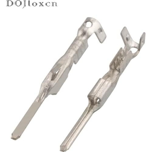 50 Pcs 1.5mm Auto Copper Wiring Terminal Crimp Loose Pins Car Elactrical Plug Terminal DJ612A-F1.5x0.8A For Molex 33482 Series