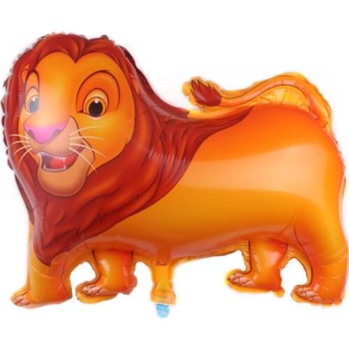 50pcs/lot Walking pet balloon Lion King walking animal foil balloon birthday party jungle theme childrens day decorations boy t