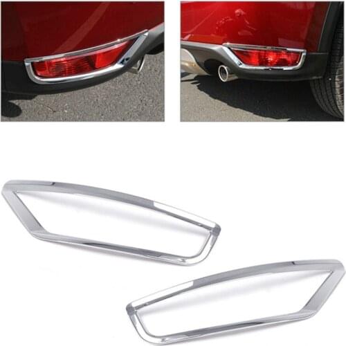 Car Rear Tail Fog Light Lamp Cover Decoration Trim Molding Stickers For Mazda CX-5 CX5 2017 2018 2019 Car Styling Accssories