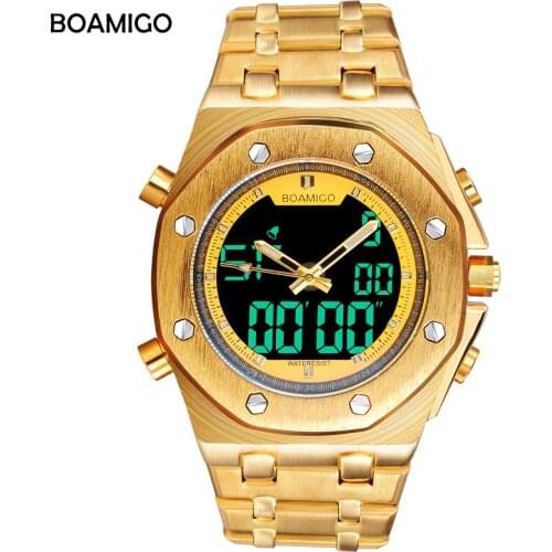 Boamigo Mens Gold Watch