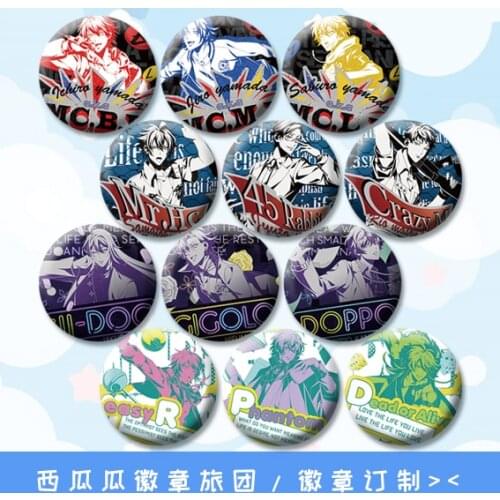 Division Rap Battle anime round badge Brooch 58mm Metal Buttons