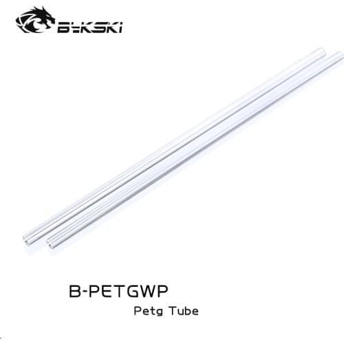 BYKSKI PMMA / PETG Hard Tube ( OD12mm / OD14mm / OD16mm ) + 2mm Thickness + 50cm Length Transparent Rigid Pipe 2pcs/Lots