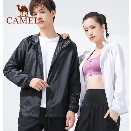CAMEL Official Summer Fashion Men Women Sun Protection Jacket Lightweight Breathable Cardigan Sun Protection Jackets Unisex Tops