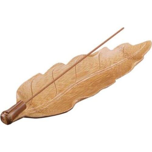 Creative Boat Shape Wooden Incense Burner Home Decor Incense Holder Based Rattan Sticks Censer Calming Incense Stand