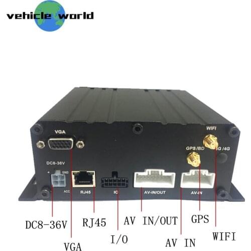 H.264 1080P AHD 2.0MP HDD SD Card 6Ch Vehicle Car Taxi Trailer Truck School Bus Mobile DVR with GPS WiFi