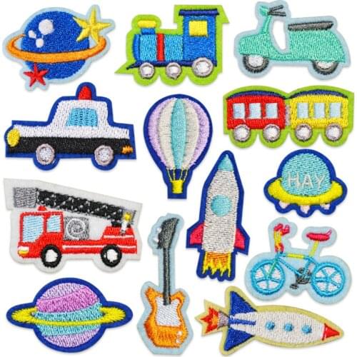 New Space Marine Cartoon Astronaut DIY Patch Cute Car Embroidery Applique for Clothing Badge Patches Apparel Fabric Accessories