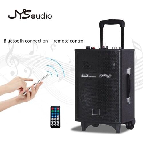 Portable Bluetooth Trolley Speaker Rechargable High Powered Bluetooth Speaker Compatible Indoor and Outdoor