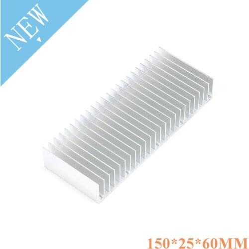Heatsink 150x60x25mm Radiator Cooler Radiator Aluminum 150mmx60mmx25mm Heat Sink Metal Slotting For Cooling Chip LED 150*60*25mm