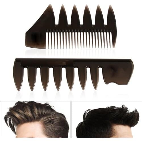 1 Pcs Professional Salon Wide Teeth Hairbrush Fork Comb Beard Hairdressing Brush Barber Shop Styling Tool Accessory for Men
