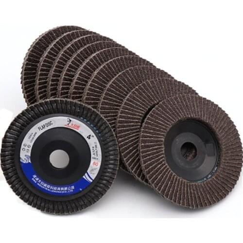 1Pcs 100mm 4Inch Long-Life Flap Sanding Discs 60/80/120/320Grit Grinding Wheels Blades Wood Cutting For Angle Grinder