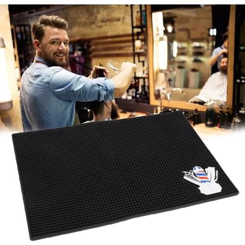 Anti-Skid Pad For Barber Tools Barbershop Push-Shear Scissores Mat Hair Blow Dryer Combl Clip Display Pad Barbershop Accessories