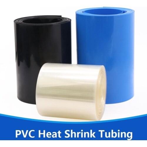 PVC Heat Shrink Tubing Width 250mm Diameter 158mm (for Batteries Wrap) -1/3/5 Meters