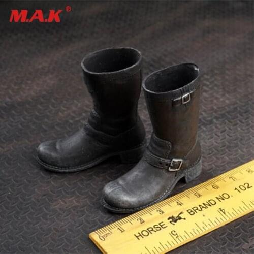 1:6th scale male man figure shoes terminator 2 T2 Arnold T800 boots model for 12" body figures accessories