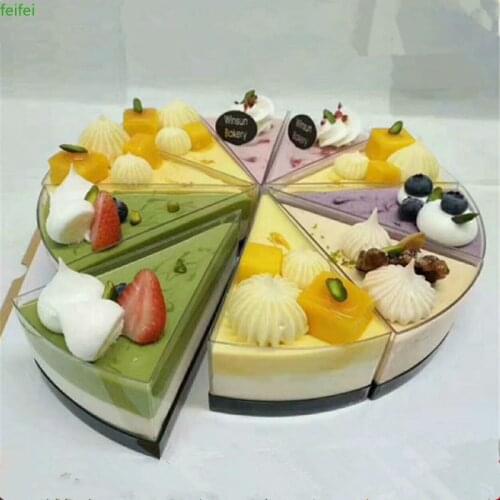 20pcs Net red mousse cake cup 120ml creative transparent disposable dessert box birthday wedding party favors baking decor cup