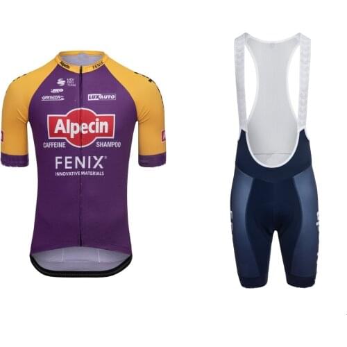 2021 ALPECIN FENIX TEAM PURPLE SHORT SLEEVE CYCLING JERSEY SUMMER CYCLING WEAR ROPA CICLISMO+BIB SHORTS WITH POWER BAND
