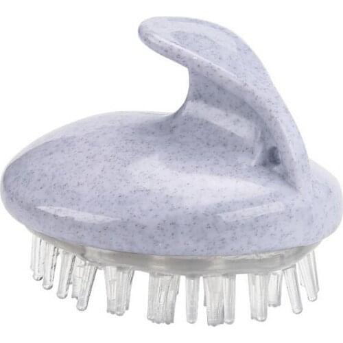 300pcs Hair Cleaning Brush Anti-slip Silicone Brush Massage Wheat straw circular shampoo brush massage comb soft silicone brush