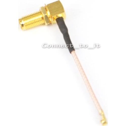 5 Pieces SMA Female Rightangle to Ufl/IPX/IPEX Connector 13 Teeth Lengthened RG178 Pigtail Cable 5cm 10cm 15cm 20cm 25cm 30cm