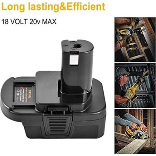 DM18RL Battery Converter Adapter USB DM20ROB For RYOBI Convert for DEWALT 20V Milwaukee M18 to 18V Battery Adapter