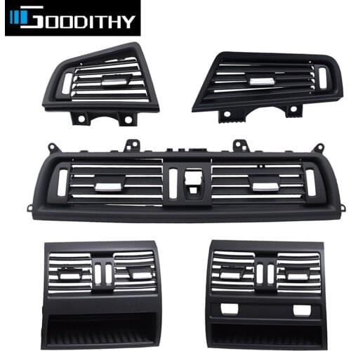 Car Interior Central Rear Fresh Air Conditioning Vent Grill Air Outlet Cover Kits For BMW 5 Series F10 F11 520 525 530 535