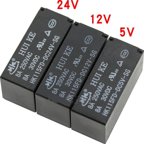 Free shipping 2PCS HK115FD-DC5V-SG HK115FD-DC12V-SG HK115FD-DC24V-SG