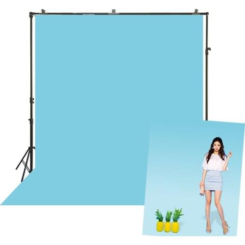 Pale Light Blue Photography Backdrop Solid Color Pure Plain Background Vlog Reunion Onlie Classroom Video Shoot Portrait Banner