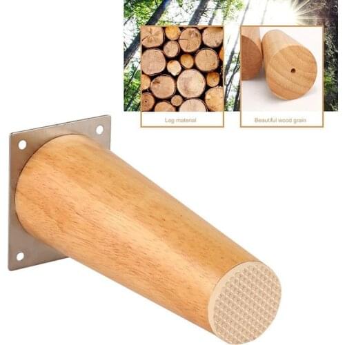 Wooden Sofa Legs Replacement Tapered Feet for Stool Bed Chair Coffee Table Cabinet Furniture Legs