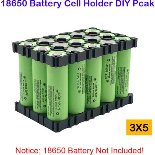 18650 battery holder Cylindrical battery bracket 18650 li-ion cell holder 3x5 holder 18650 batteries fixture diameter 5pcs ma6