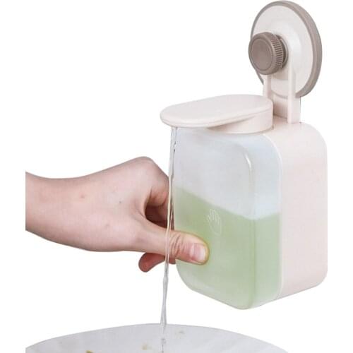 Kitchen Sink Soap Dispenser Wall-mounted Hand Sanitizer Bottle Bathroom Punch-free Shower Gel Bottle