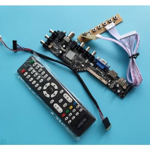 Kit For LTN173KT02 controller digital 1600x900 VGA AV TV remote board driver LED USB HDMI-compatible panel monitor DVB-T DVB-T2