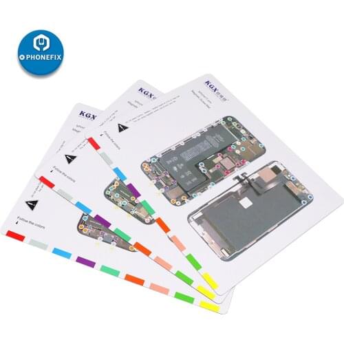 Magnetic Screw Mat for iPhone 11Pro Max X XR XS Max Work Guide Pad LCD Screen Opening repair tool Mat for iPhone 7 7P 8 8 8P