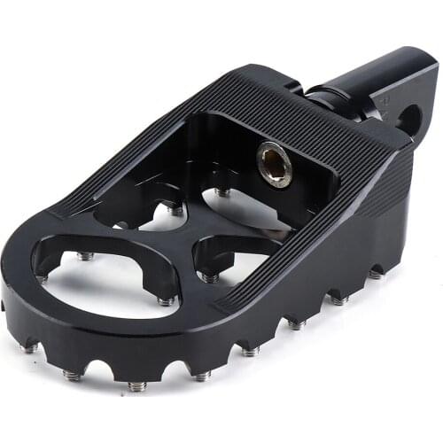 KEMiMOTO Offroad Motocycle Foot Pedals for Dyna Iron 883 D45 Wide Rotating Footrests Black